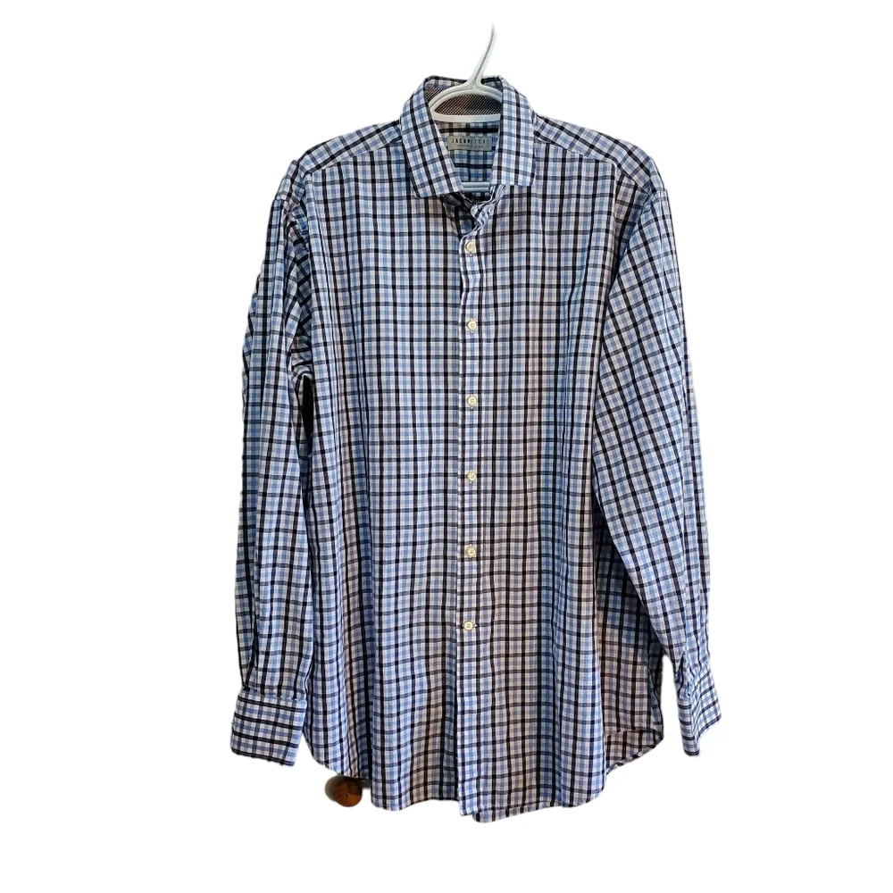 Men's Jack Stone by Thomas Dean Long Sleeve Button‎ Down Shirt Size XL